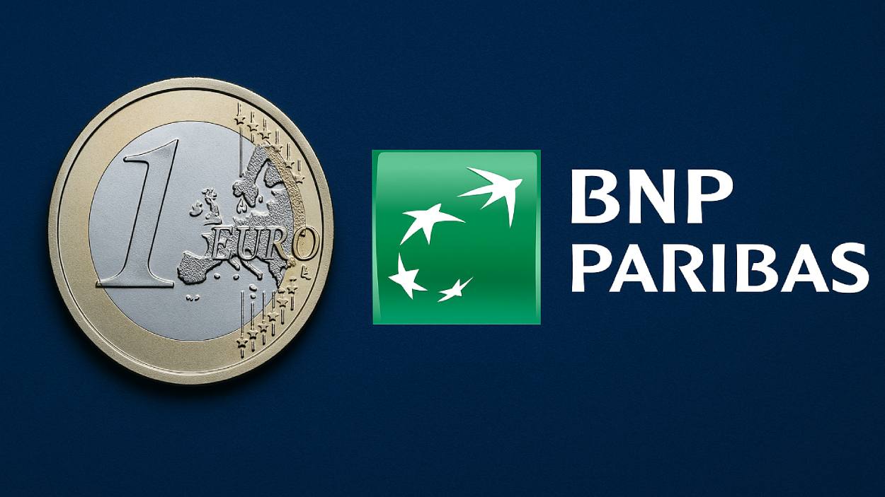 Vibrant illustration of 10 EU bank logos including ING, UniCredit, BNP Paribas, DekaBank, KBC, Danske Bank, CaixaBank, Banca Sella, ABN AMRO, Commerzbank forming euro symbol with blockchain links for Qivalis MiCA-compliant stablecoin launch 2026